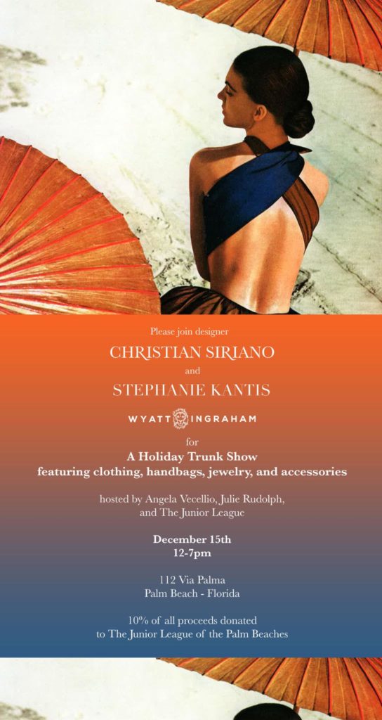 Christian Soriano/Stephanie Kantis Trunk Show 2016