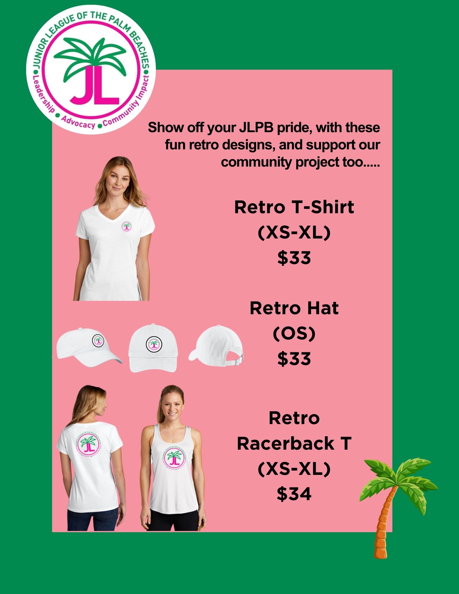 2024 Retro Wear Fundraiser - JL Palm Beaches